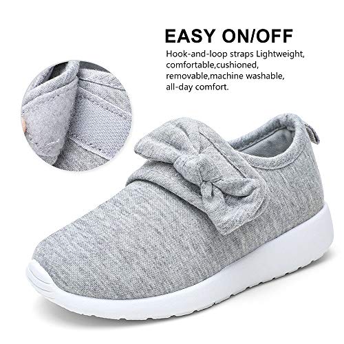 nerteo Toddler Girl Shoes Lightweight Slip On Sneakers for Kids3