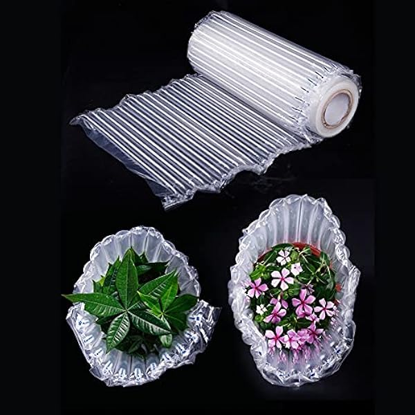 YJFENG Bellenzak Verpakkende Broodjes, Lucht Opblaasbare Luchtkolom Wrap Wijnflesbeschermer, Buffertas Voor Reisvervoer Voor Breekbare Voorwerpen (Kleur : Clear, Maat : 55X5000cm)