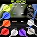 Winmau Darts Fusion Integrated Flight & Shaft System - No.2 Shape & Design - Mvg Design, Intermediate Length
