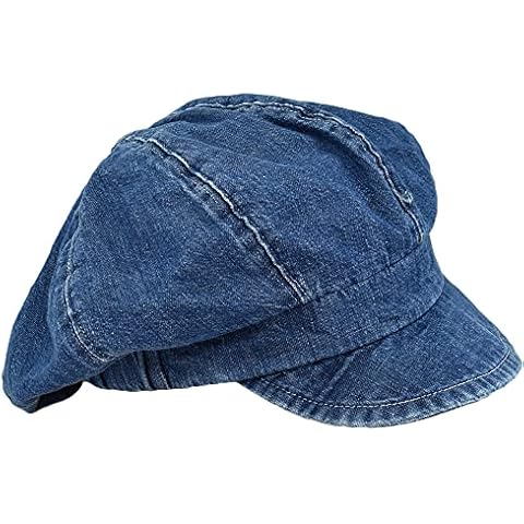 Melegari Women's Blue Cotton Denim Cap Cover
