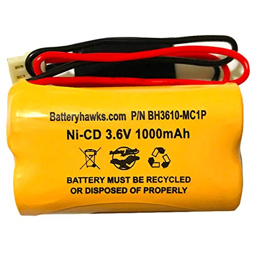 Ni-Cd Aa 1000Mah 3.6V Triangle 1000 Mah 3.6 Volt Fire Exit Sign Light Battery Pack Replacement #TOP6