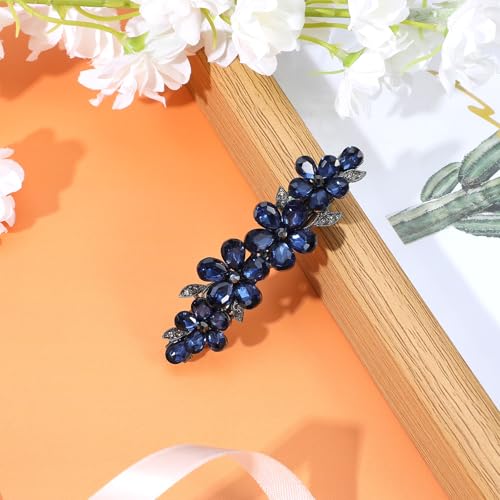 Pinza para cabello con cristales azul Shimmeroo miniatura 4