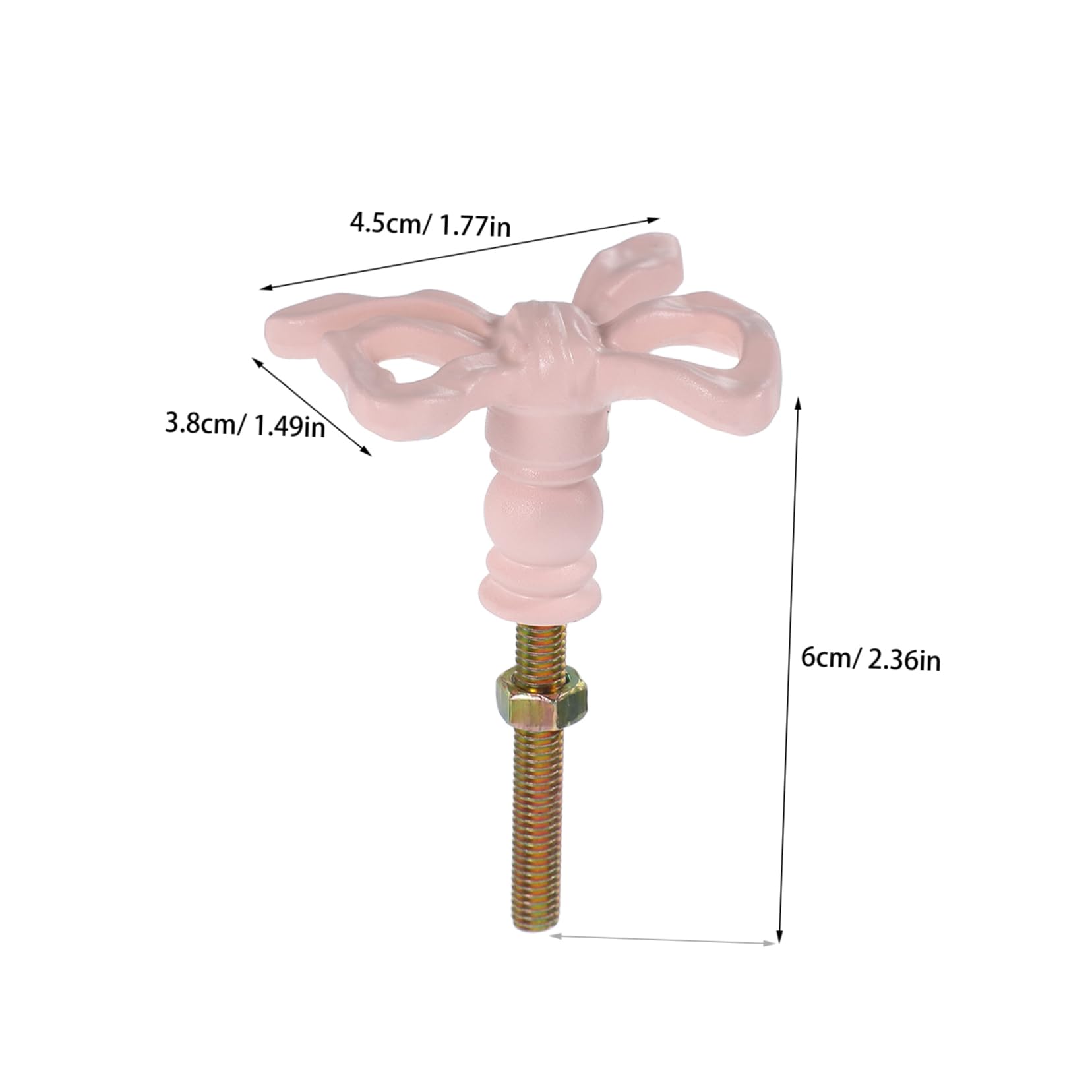 GLEAVI Metal Bow Drawer Knobs for Kitchen Cabinet Hardware Nursery Door Decorative Tie Kids Dresser Knobs Pulls Vintage Knobs