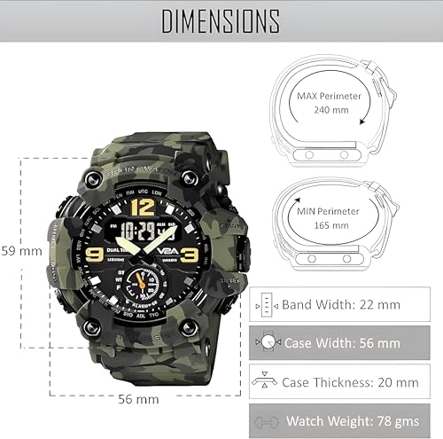Image of Gosasa Men's Watches Multi Function Military S-Shock Sports Watch LED Digital Waterproof Alarm Watches