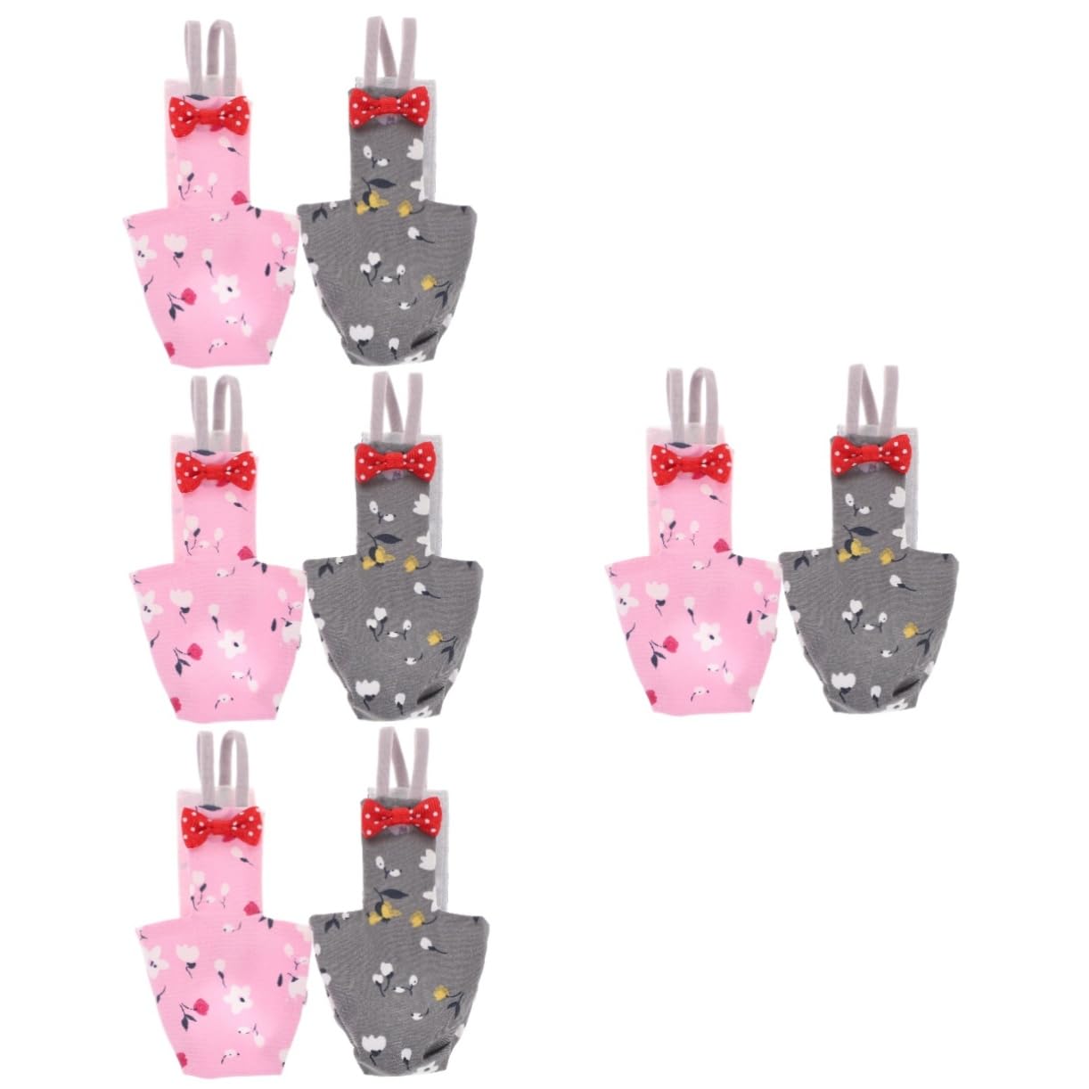 BESPORTBLE 8pezzi Pannolini Lavabili Per Uccelli Abbigliamento Decorativo Per Pappagalli Costume Per Uccelli Da Compagnia Adatto Cockatiel e Budgie Design Elegante e Facile Da Indossare