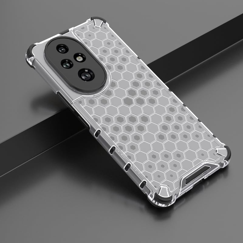 Image of Hard PC Back Case Cover for Honor 200 Pro 5G Anti Slip Ultra Thin Shockproof Reinforced Corners (Polycarbonate|Clear)