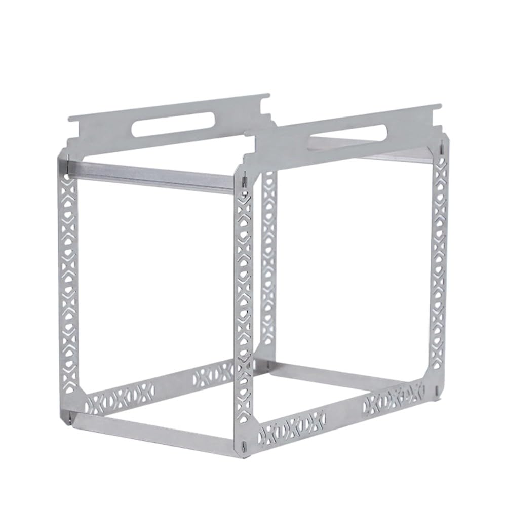 Cestello di drenaggio in acciaio inox da appendere per tavolo IGT, mensola rimovibile da cucina per campeggio, grigio, 40 x 25 x 36 cm