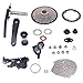 Rosvola 10 Speed Cassette, Bottom Bracket 10 Speed Groupset Crank Arm for Cycling (32T Chainring)