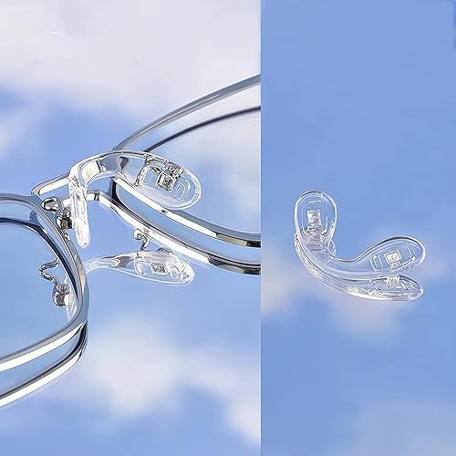 Miniatura 9 de BEHLINE Almohadillas para la nariz para lentes, correa de puente para lentes, puente de sillín, almohadillas de silicona suave de repuesto