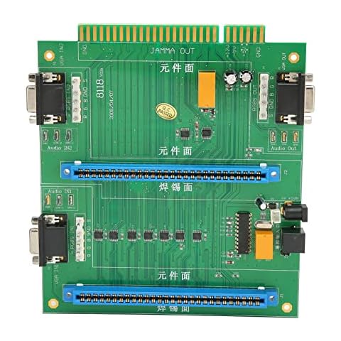 Gedourain Game Multi for JAMMA Switch, PCB Quick Setup for JAMMA Switcher 2 in 1 Easy To Use Multifunctional 2 Slots with Remote Control for Games Cover