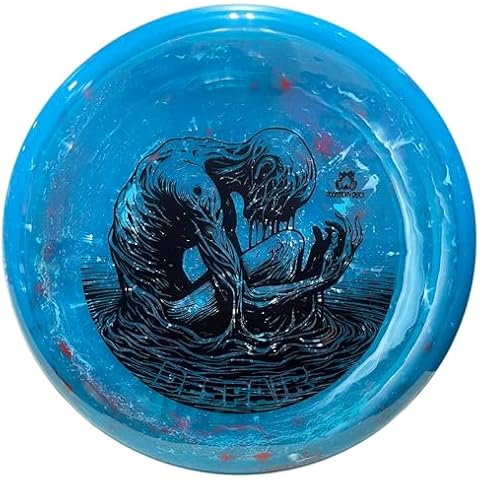 DOOMSDAY DISCS Despair | Straight-Flying Accurate Disc Golf Midrange | Firm Shockwave Plastic (Blue) Cover