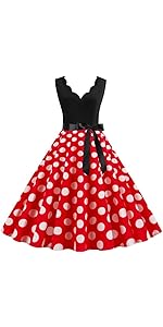 Amazon.co.jp: 【Sai彩】 ミニー 大人 女性 ワンピース ドレス