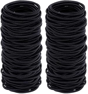 WROLY Hair Bands 100 Pcs, Hair Bands For Women, Ponytail Holders, Hair Bobbles Hair Ties 4mm, Hairbands Hair Bands For Girls, Hair Bobbles Elastic Hair Bands, Perfect for Women and Girls