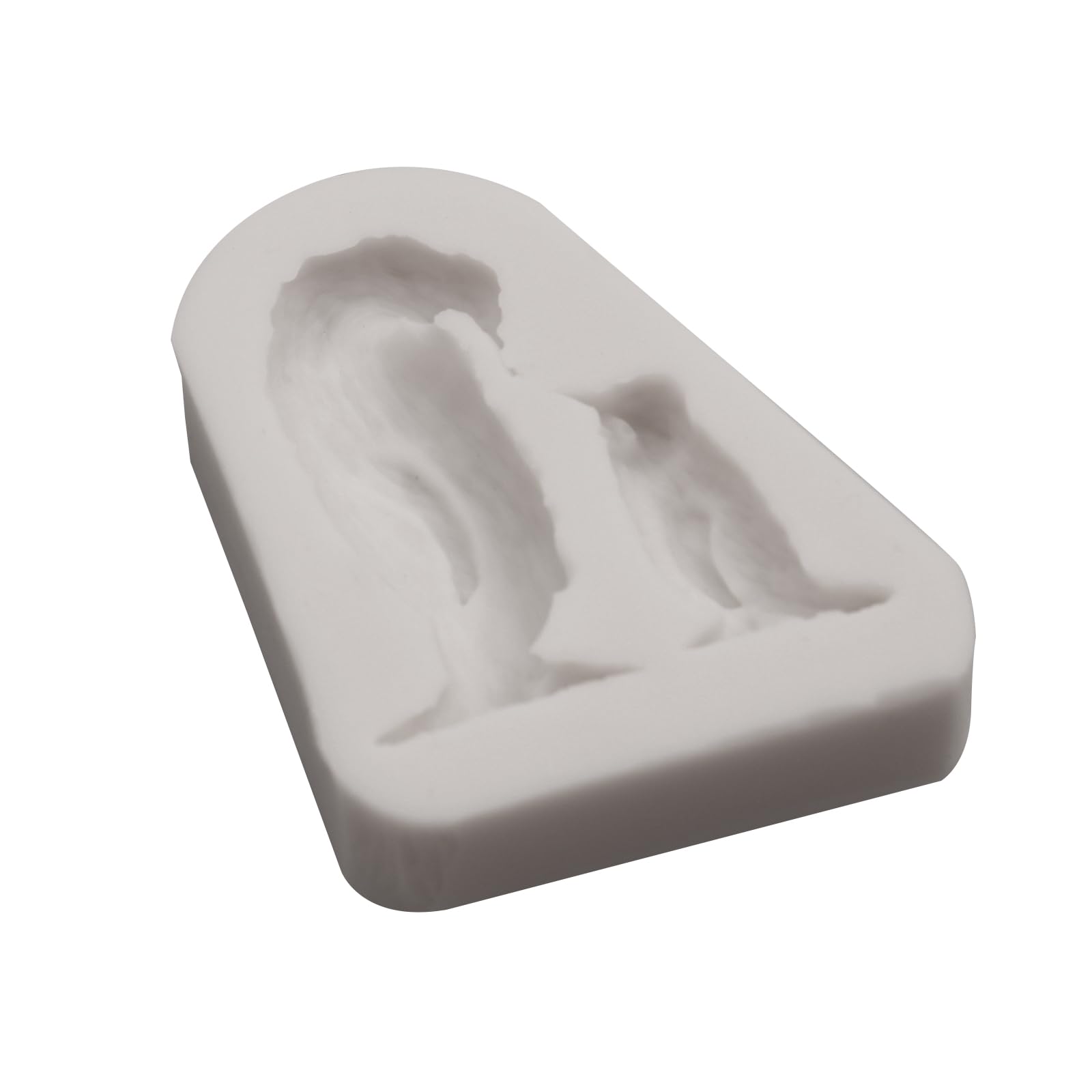 Moldes de silicona navideños, juego de 3 piezas con diseños de pingüino y copo de nieve, color gris