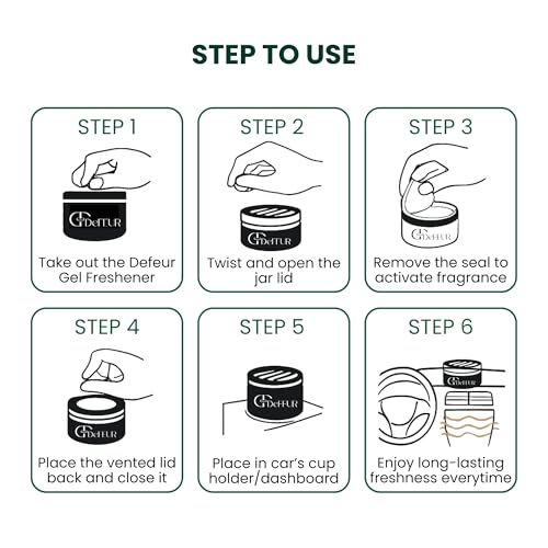 Image of Car Perfume Luxury Long Lasting - Defeur Rose Blossom Gel Car Freshener for Dashboard | Premium Floral Car Air Freshener | Car Perfume Diffuser | Car Accessories 2025 | Odor Eliminator