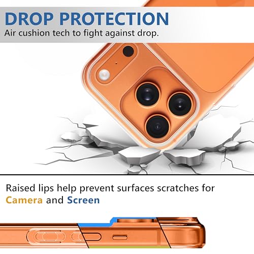 Image of CEDO iPhone 17 Pro Clear Case | Soft Flexible Slim-Fit | Full Body 360 Protection Shock Proof TPU Back Cover (Transparent)