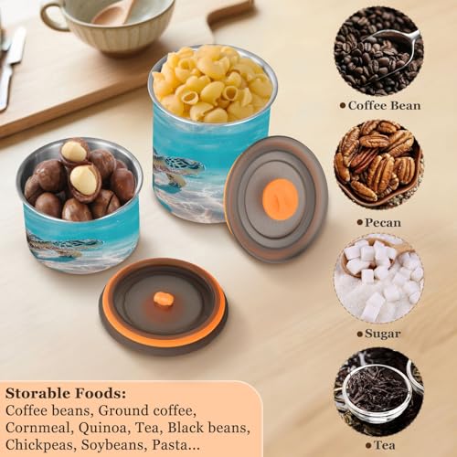 Envase hermético de acero inoxidable para café 500 ml miniatura 5