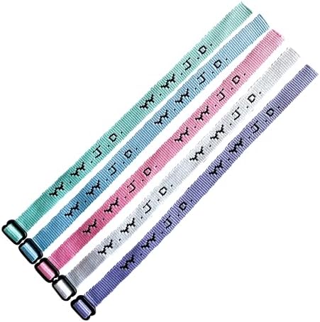 SHAMZBEST 25 (2 Dozen Plus 1) 5 Pastel Colors, WWJD Bracelets - What Would Jesus Do Woven Wristbands Per Pack - Religious Christian WWJD Bracelet for fundraisers Perfect for Men Women Boys and Girls