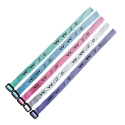 SHAMZBEST 25 (2 Dozen Plus 1) 5 Pastel Colors, WWJD Bracelets - What Would Jesus Do Woven Wristbands Per Pack - Religious Christian WWJD Bracelet for fundraisers Perfect for Men Women Boys and Girls