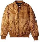 Southpole Boys' Big Ma-1 Bomber Flight Jacket with Biker Detail