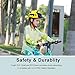 Atphfety Kids Toddler Bike Helmet, Adjustable Boys Girl Helmets from Baby to Children(Age 1-8), Multi Sports for Bicycle Skate Scooter with LED Light