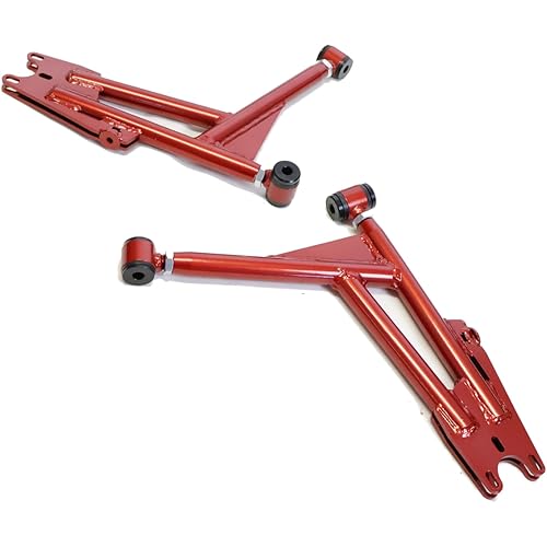 Godspeed AK-068-B Adjustable Tubular Front Lower Control Arms, Poly-Urethane Bushing, compatible with Volkswagen Jetta (MK4) 1999.5-05