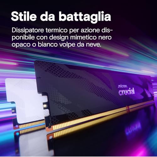 Pro RAM DDR5 32GB Kit (2x16GB) 6400MHz CL32, Overclocking Gaming, Memoria per Computer, Intel XMP 3.0 / AMD EXPO, Nero - CP2K16G64C32U5B - RAM - Immagine 4