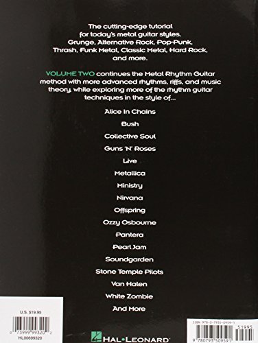 Metal Rhythm Guitar Vol. 2 | Guitar Tablature Sheet Music and Online Audio Tracks | Learn Rhythm and Timing with Heavy Metal Examples | Metal ... Metal Guitar Series (The Troy Stetina, 2) - Image 2