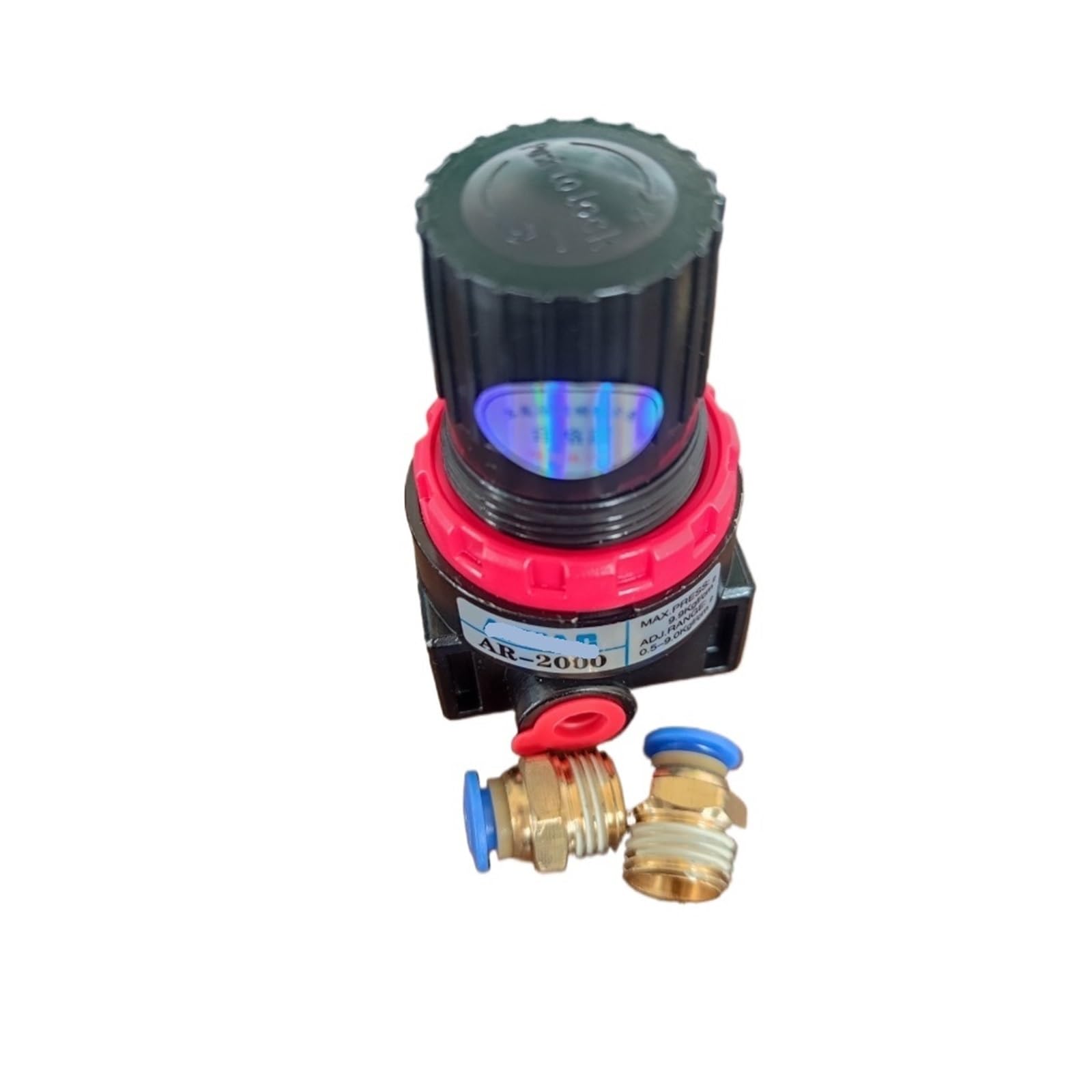 AYNRJKKX AR2000 G1/4 Thread Pneumatic regulating Pressure Valve Flow Control/air Compressor Drain Filter Regulator Switch(AR2000 PC8)