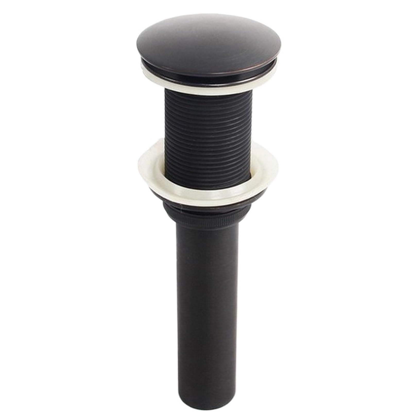 1 pz. Piletta di Scarico for lavandino con Tappo Rotondo Grande Senza Troppo Pieno tsd022