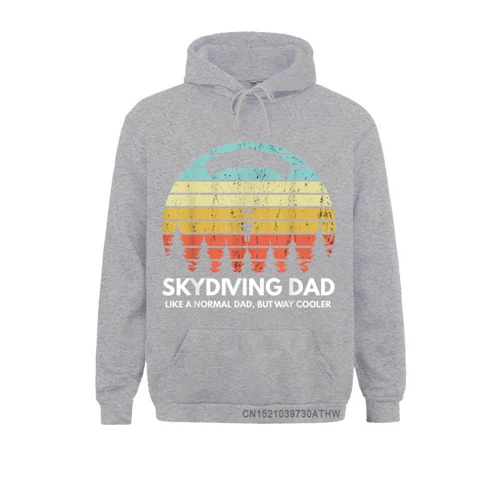 GenericSkydiving Dad Skydiving Father Matching Couple Skydiving Hooded Tops Hoodies 2023 Men Sweatshirts Party Sportswears (Grey, M)
