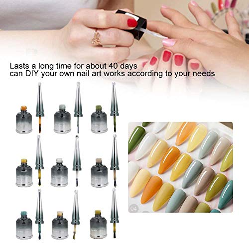 9pcs 15ml Nagellack Nail Art Gel DIY UV Gel Herbst Winter Nagellack Nagel Gel UV Gel Nagellack Langlebig DIY Nail Art UV… – Bild 8