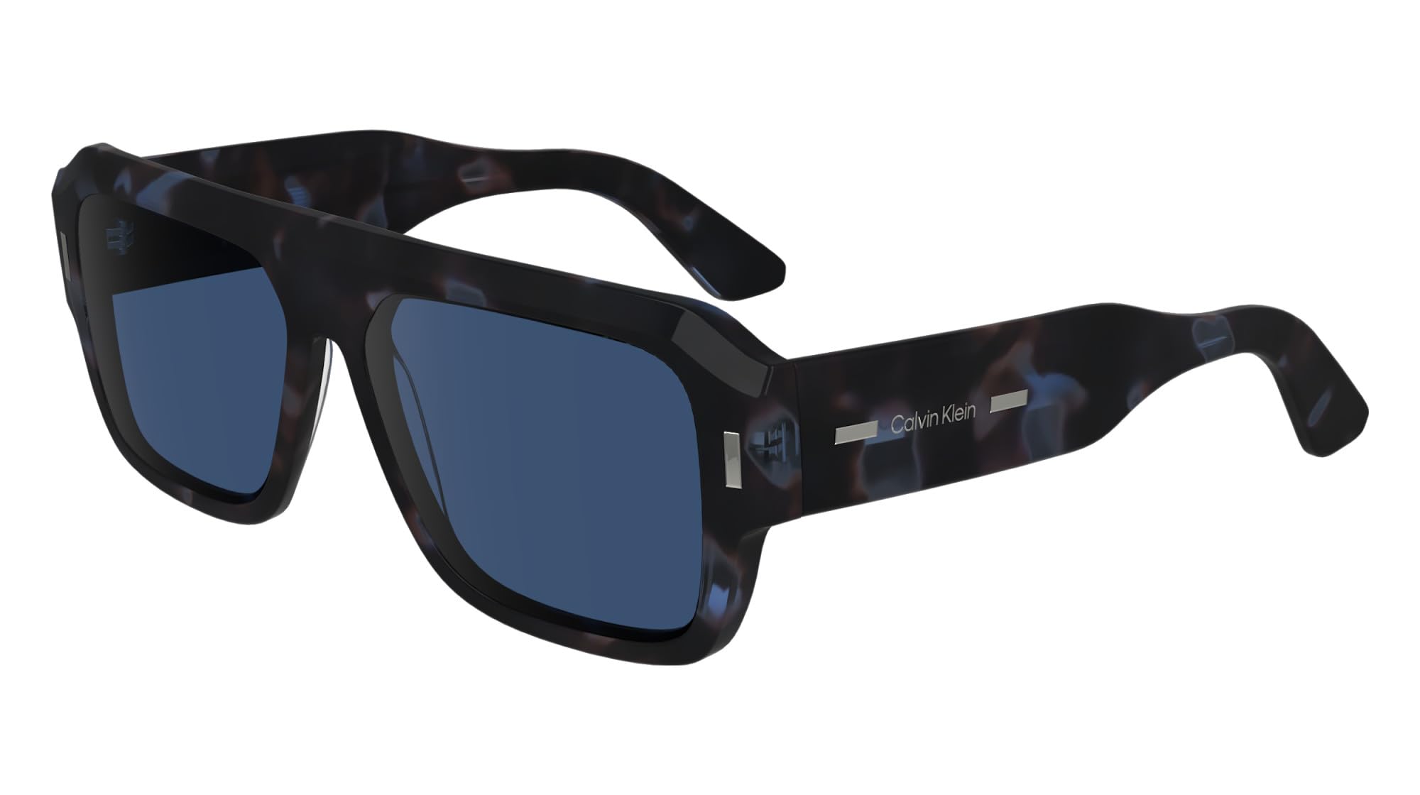 Calvin Klein Unisex Adult Sunglasses CK24501S - Blue Havana with Solid Blue Lens