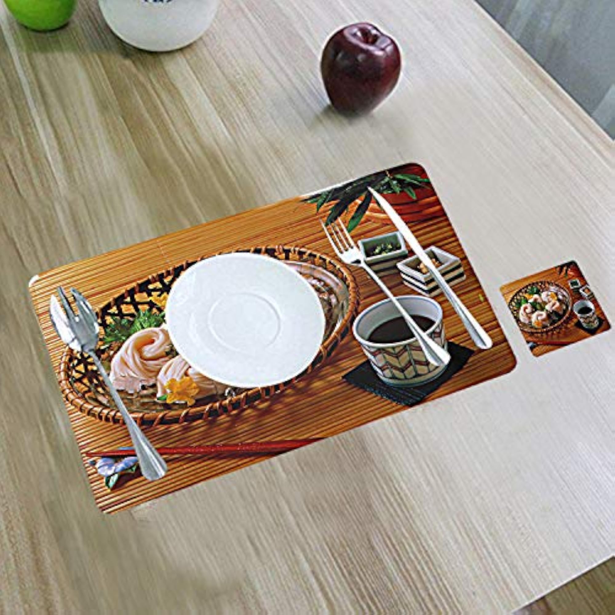 Basket Design PVC Dining Table Placemat Set
