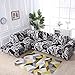 WXQY Geometrische Sofabezug, Baumwolltuchbezug, Sofabezug, elastischer Sofabezug im Wohnzimmer, L-förmiger Chaiselongue-Sofabezug A18 2-Sitzer