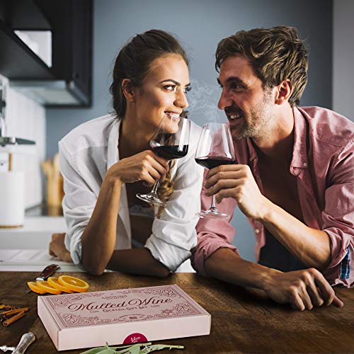 Cooking Gift Set | 9 PC Mulled Wine Cocktail DIY Kit | Wine Gifts fo   r Mom, Friend Gifts, 