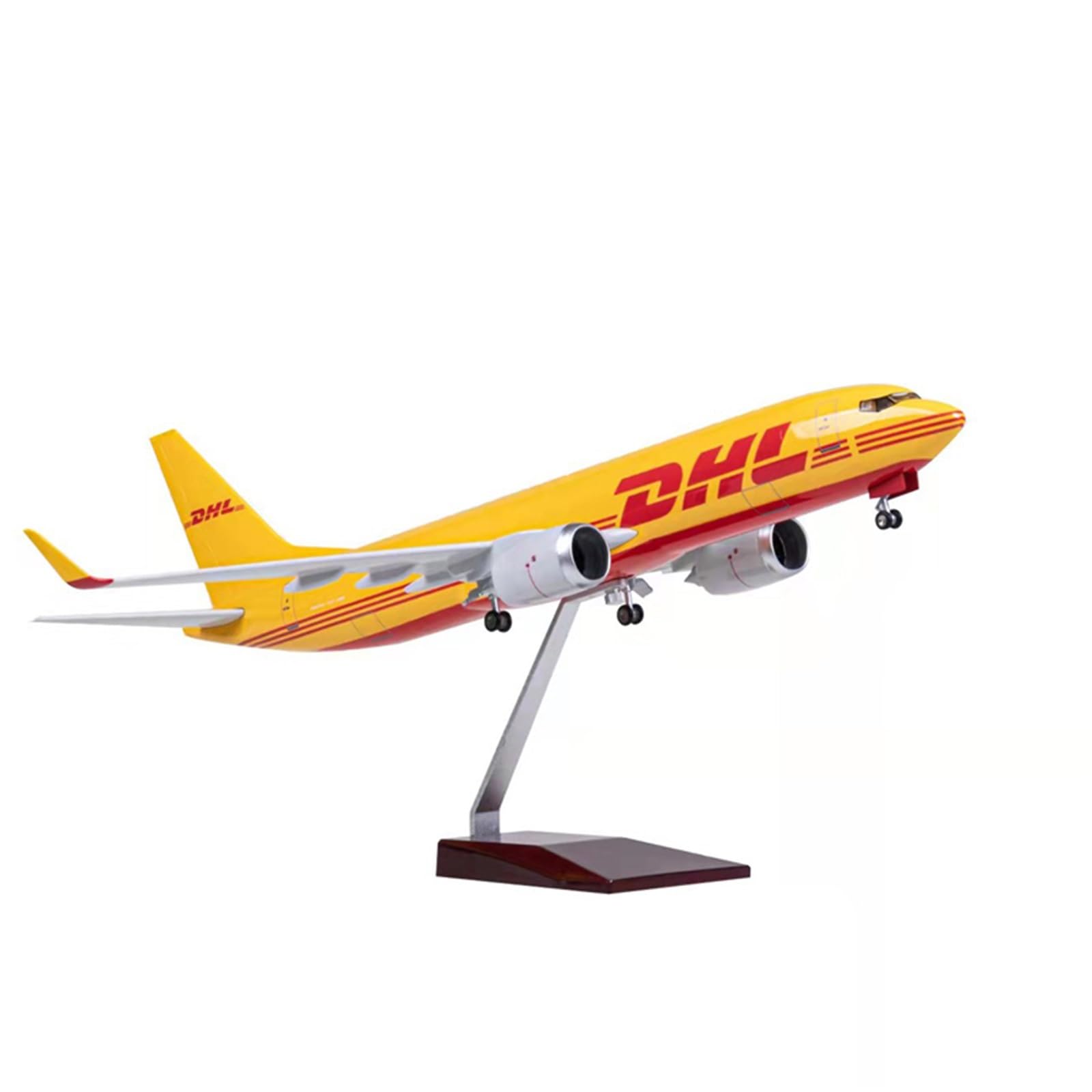 Repliki modeli samolotów 47 cm odlewany ciśnieniowo model samolotu ze stopu 1/85 dla DHL dla Boeing 737 model samolotu transportowego kolekcjonerskie repliki samolotów miniaturowy model samolotu