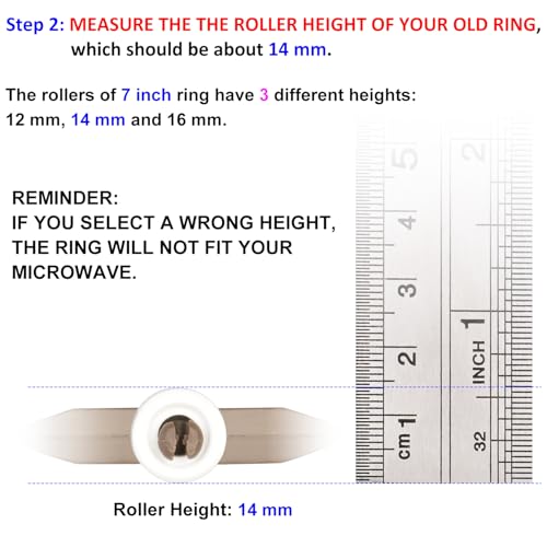 8.8" Microwave Turntable Ring with 15 mm Rollers, 8.8 inch 15 Millimeters - Picture 31 of 55