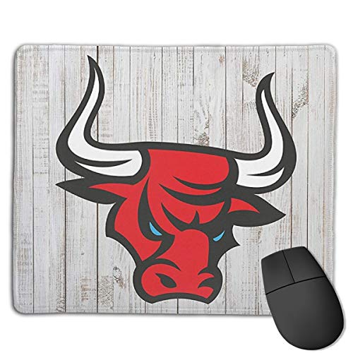 Preisvergleich Produktbild Jujupasg Mauspad Mit Verriegelungskante, Rutschfestes Mousepad Auf Gummibasis Für Laptop, Computer Und PC, 7,1"x 8,7"-Kühler verärgerter Red Bull Kopf