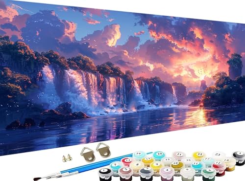 G i lp DIY yCgoCio[ H h G fW^GZbg uVƃANGt hG l̃NtgANeBreB Paint by Numbers z[ NX}X  av[g 40x90 cm