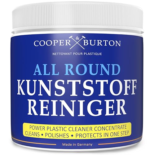 Kraftvoller Kunststoff Intensiv Reiniger Konzentrat 0,5 kg | Reinigungsmittel für strahlende Sauberkeit | Entfernt mühelos Schmutz & Flecken mit ökologischen Inhaltsstoffen von COOPER & BURTON