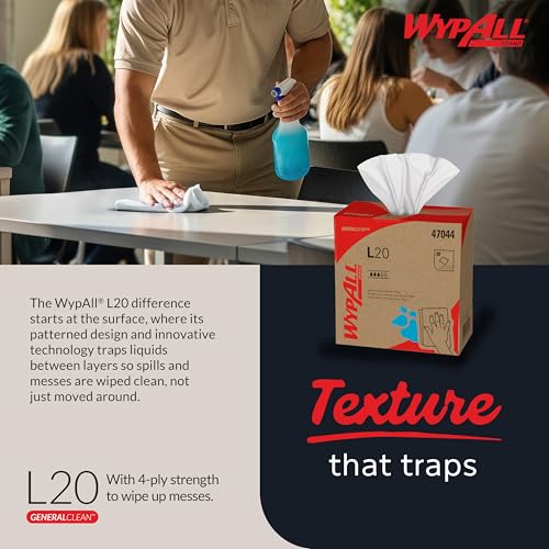 Image of WypAll GeneralClean L20 Medium Cleaning Towels, 10 x 88 Sheets (47044)