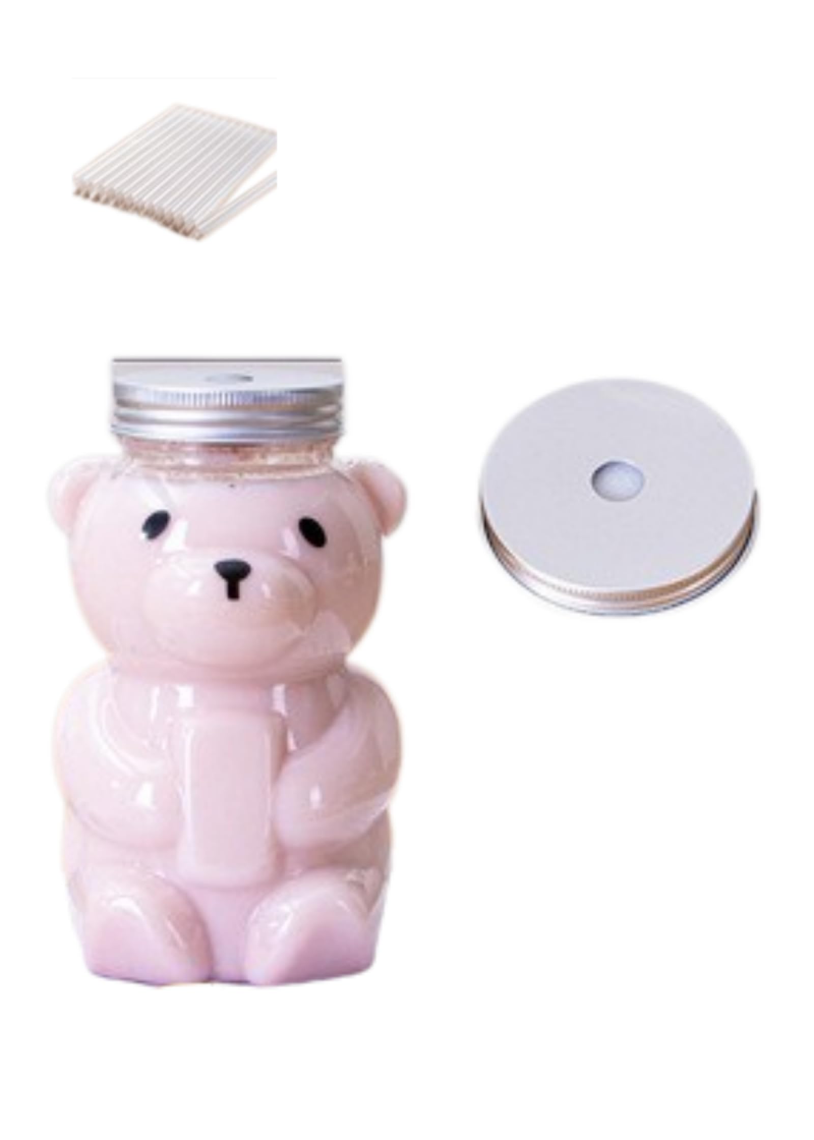 コルク栓付きハート型ガラスボトル コルク蓋付き装飾ガラスボトル ミニ