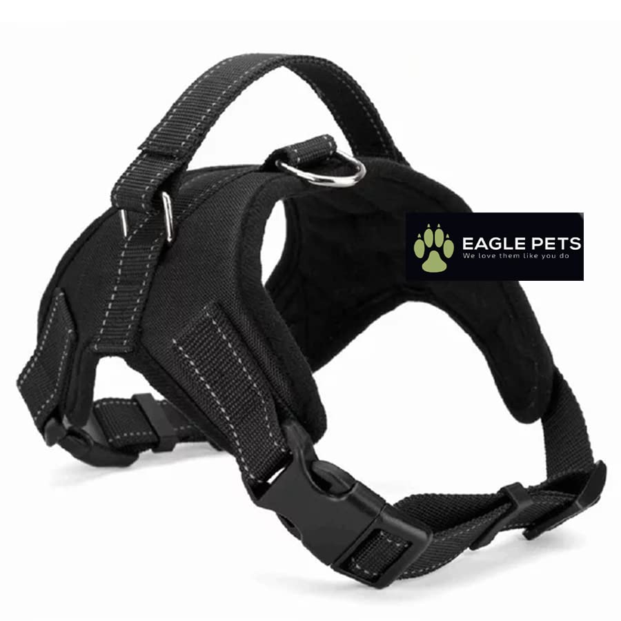 Eagle Pets No Pull Reflective Dog Harness, Breathable Adjustable Comfort, For Small Medium Large Dogs, Best For Training Walking Easy To Control (Small, Black), Pack of 1 (B0BGYPBQ5B) Amazon Price History, Amazon Price Tracker