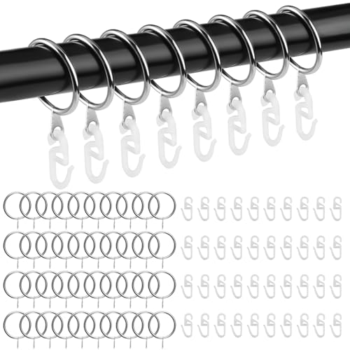 40 Stück Vorhangringe Metall, Gardinenringe mit Haken,Gardinenringe Silber 30mm, Ringe für Gardinenstange, Gardinen Ringe für Stange,Gardinen Ringe für Fenstervorhang Bettvorhang Duschvorhang 40 Stück Vorhangringe Metall, Gardinenringe mit Haken,Gardinenringe Silber 30mm, Ringe für Gardinenstange, Gardinen Ringe für Stange,Gardinen Ringe für Fenstervorhang Bettvorhang Duschvorhang