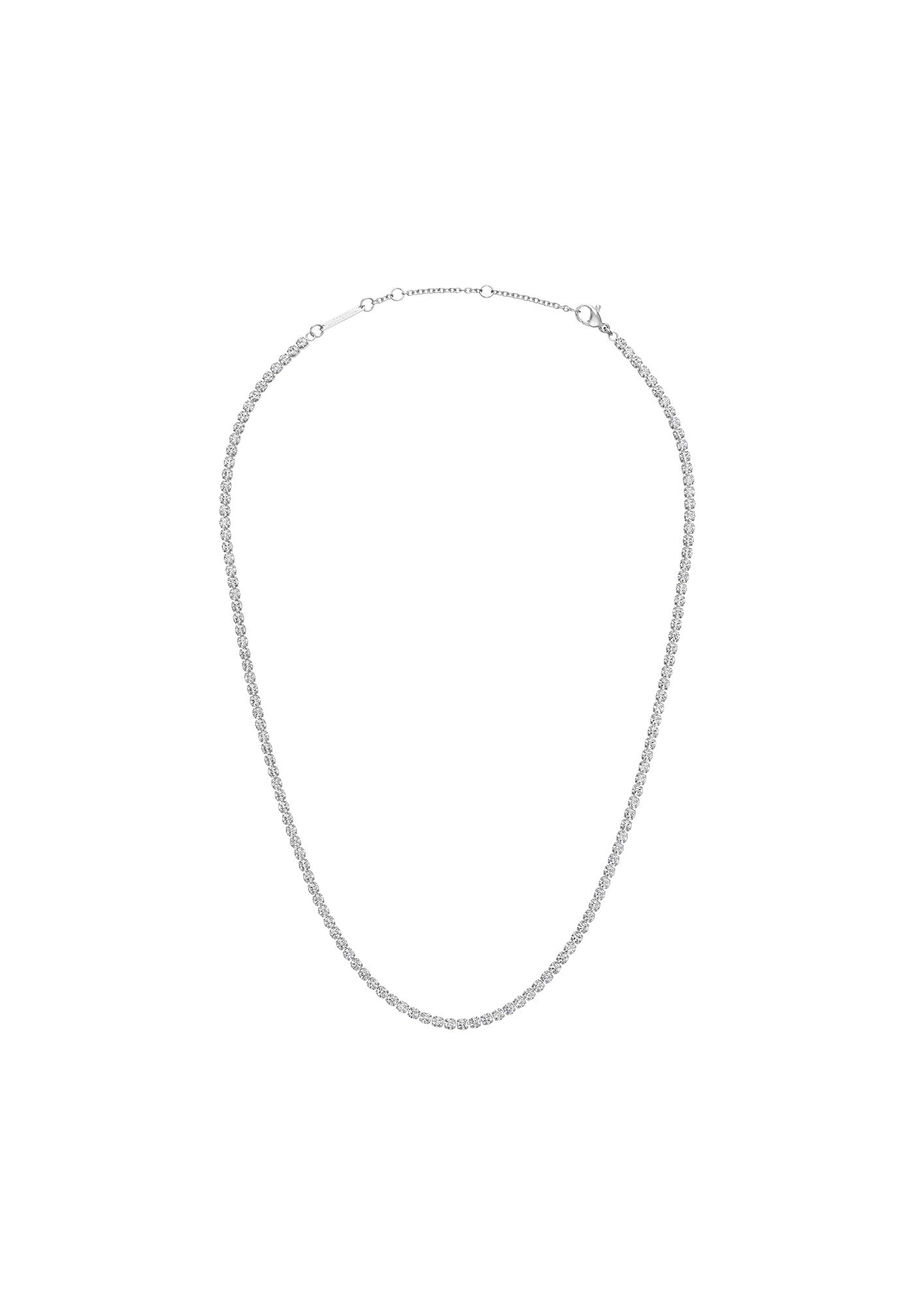 Daniel Wellington Classic Necklace One Size Stainless Steel (316L) And Crystals Silver-image