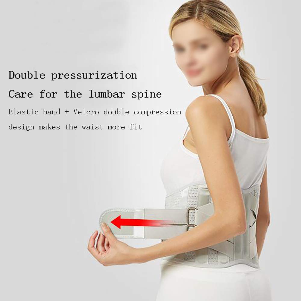 CMBSSTFC Tutore per la Parte Bassa della Schiena - Tutore per la Schiena di qualità - Sciatica, scoliosi, ernia del Disco, Sollievo da tensioni e distorsioni - con Cuscinetto Lombare Rimovibile,XL