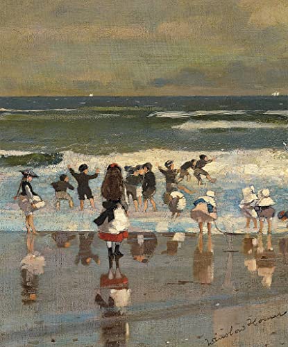 Tableaux Graffiti Art Mural Winslow Homer Plage Poster Moderne 60x90cm