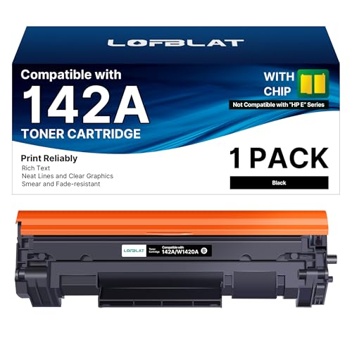142A 142X mit Chip W1420A W1420X Kompatibel für HP 142A Toner 142X für HP LaserJet MFP M140w für HP LaserJet MFP M140w Toner LaserJet M110w M110 M140 M139w M139 (1er-Pack Schwarz)