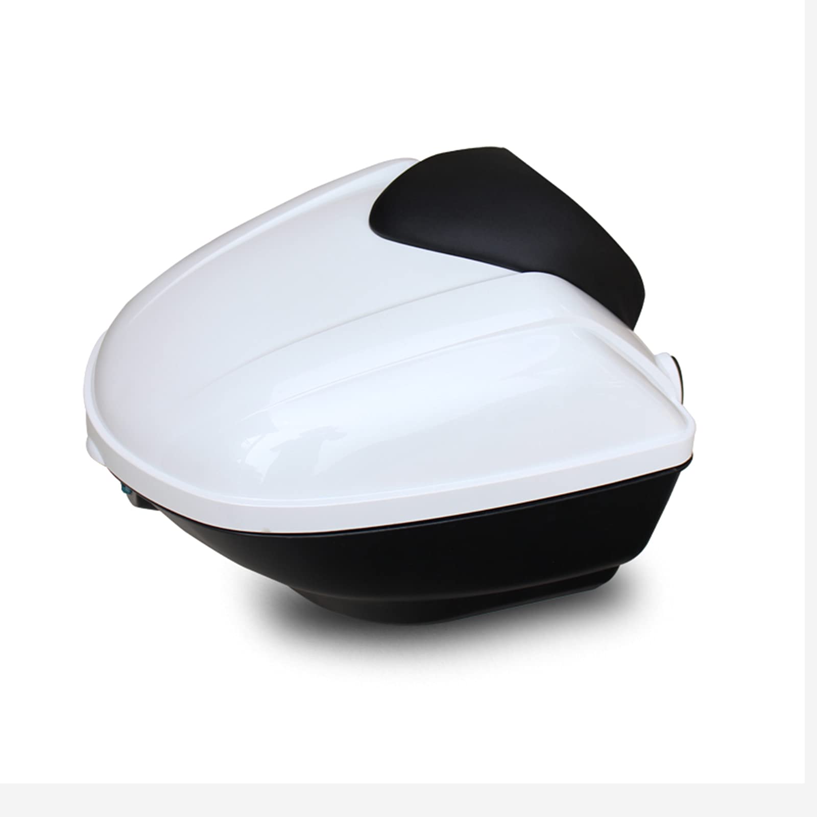 Top-Case De Moto,Moto Scooter Top Case,Étui À Bagages De Coffre À Queue, Scooters Encadrant des Bagages en Haut De Gamme, pour Les Scooters De Cotancaux De Moto, Motos,Blanc